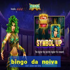 bingo da noiva para imprimir