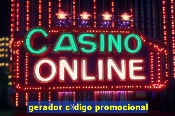 gerador c贸digo promocional