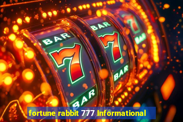 fortune rabbit 777 Informational