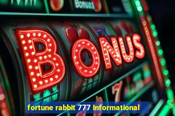 fortune rabbit 777 Informational