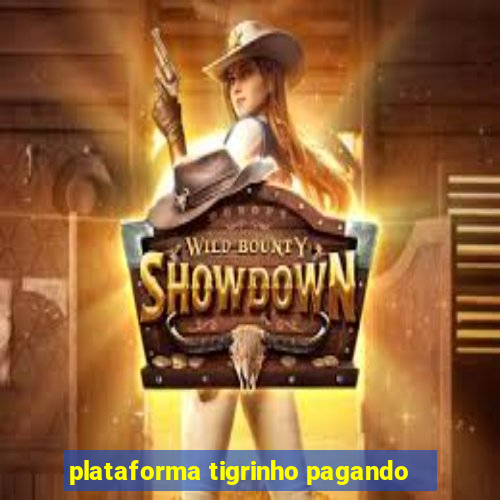 plataforma tigrinho pagando