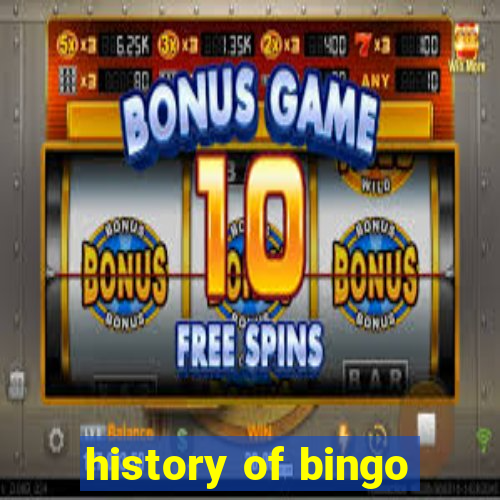 history of bingo