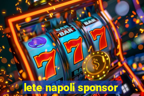 lete napoli sponsor