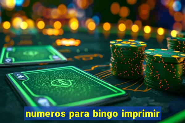 numeros para bingo imprimir