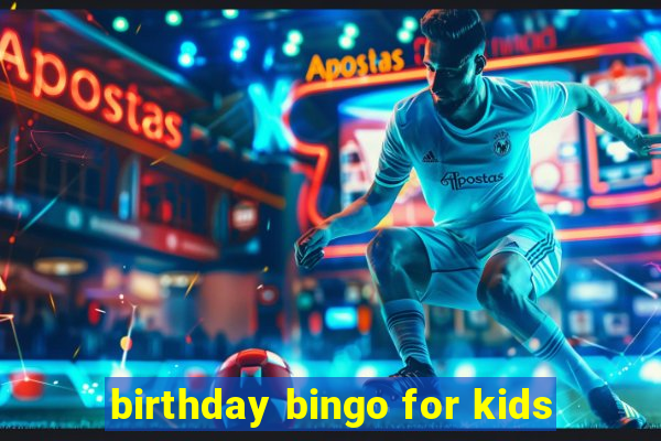 birthday bingo for kids