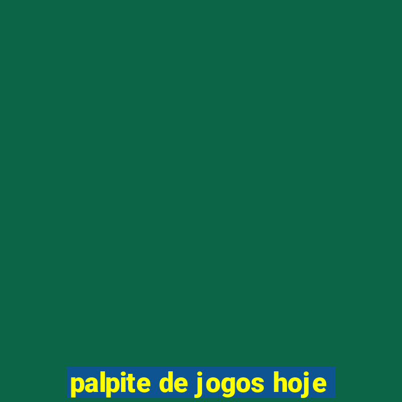 palpite de jogos hoje