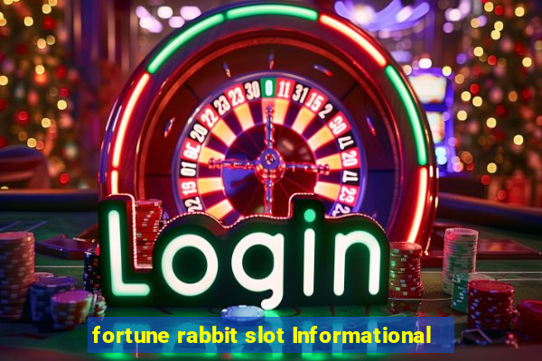 fortune rabbit slot Informational