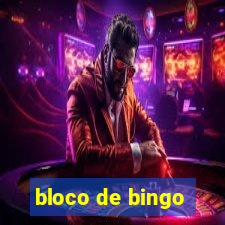 bloco de bingo