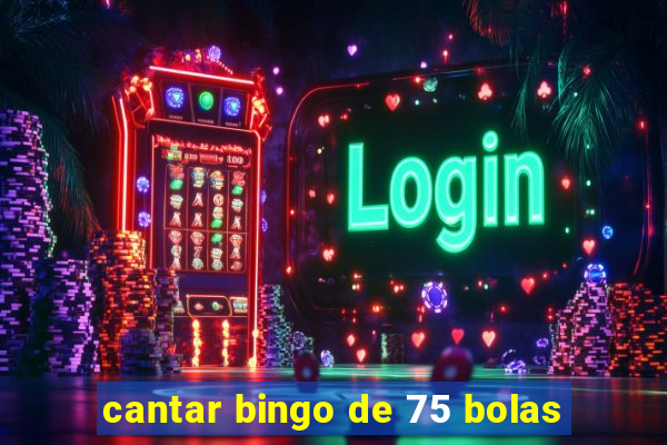 cantar bingo de 75 bolas