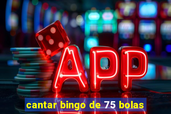 cantar bingo de 75 bolas