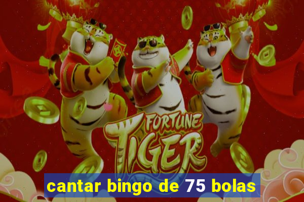 cantar bingo de 75 bolas