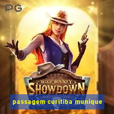 passagem curitiba munique