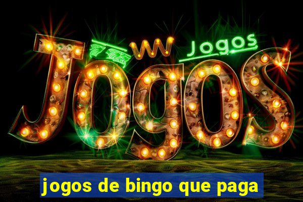 jogos de bingo que paga