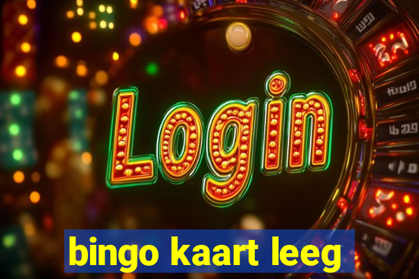 bingo kaart leeg