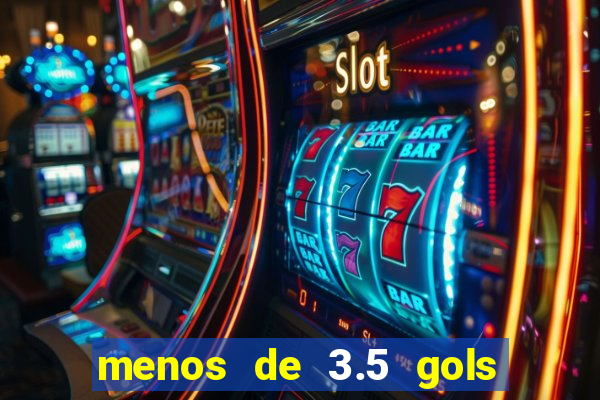 menos de 3.5 gols o que significa