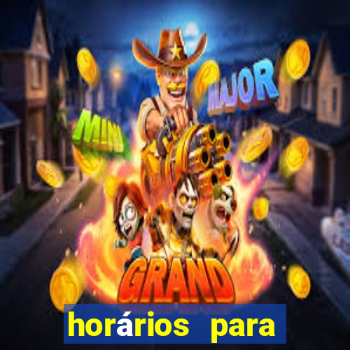 horários para jogar fortune rabbit