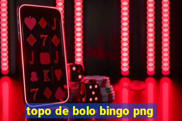 topo de bolo bingo png