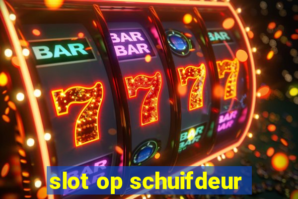 slot op schuifdeur