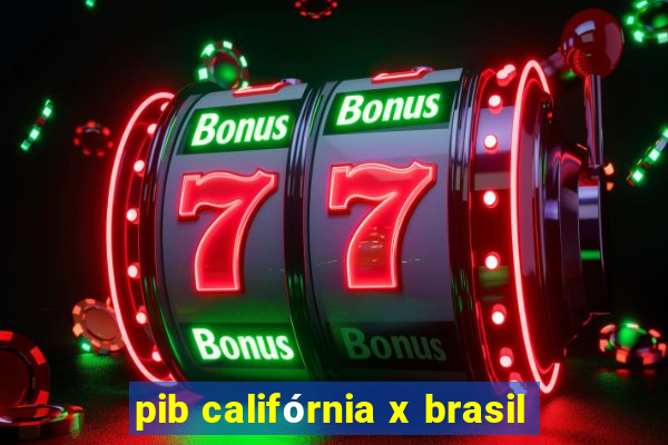 pib califórnia x brasil