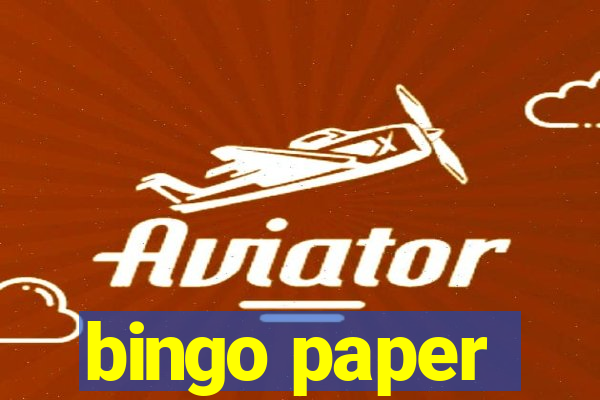 bingo paper