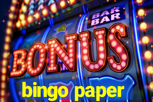 bingo paper