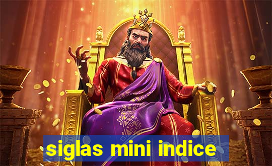 siglas mini indice