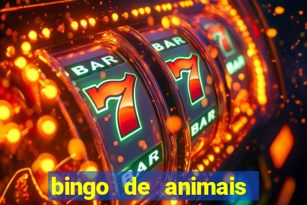 bingo de animais para educa??o infantil