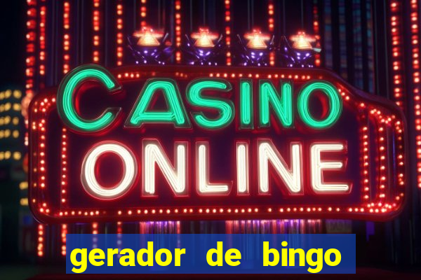 gerador de bingo cha de bebe