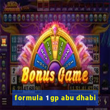 formula 1 gp abu dhabi