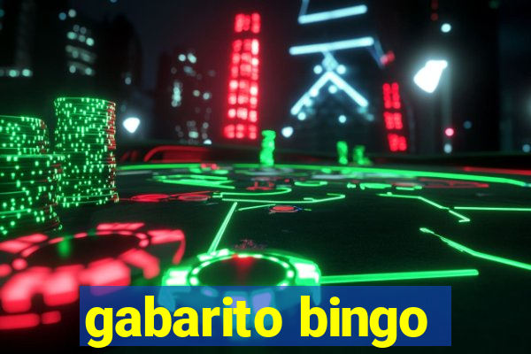 gabarito bingo