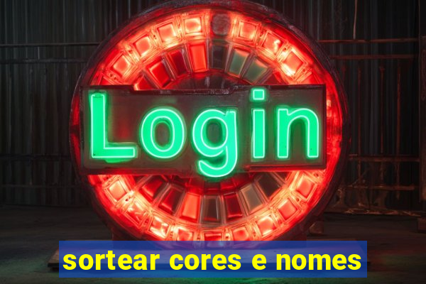 sortear cores e nomes