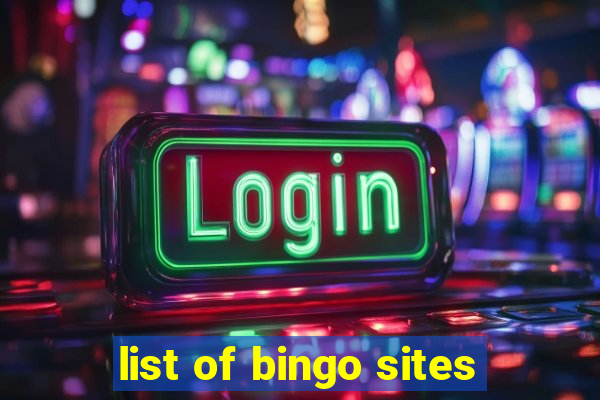 list of bingo sites