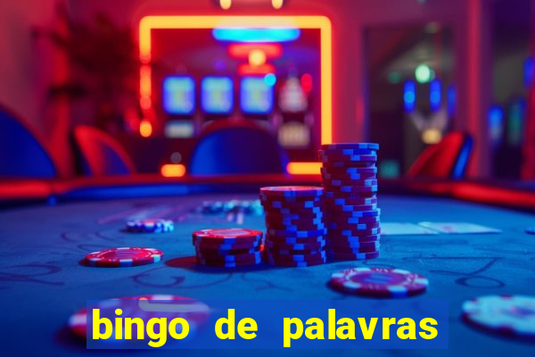 bingo de palavras 3 ano