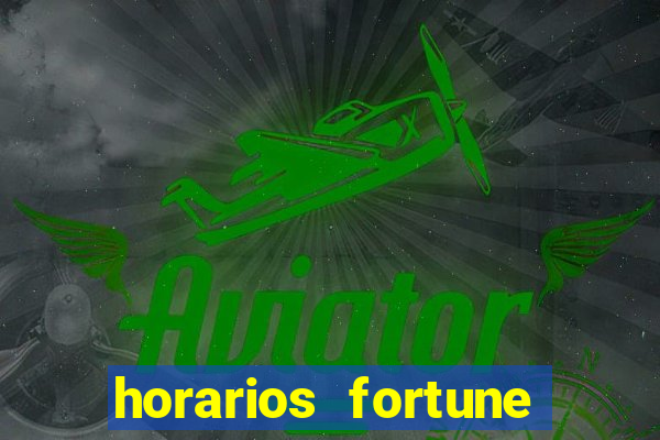 horarios fortune tiger hoje