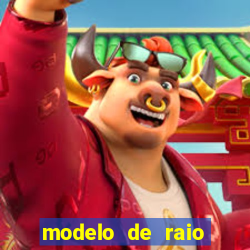 modelo de raio para imprimir