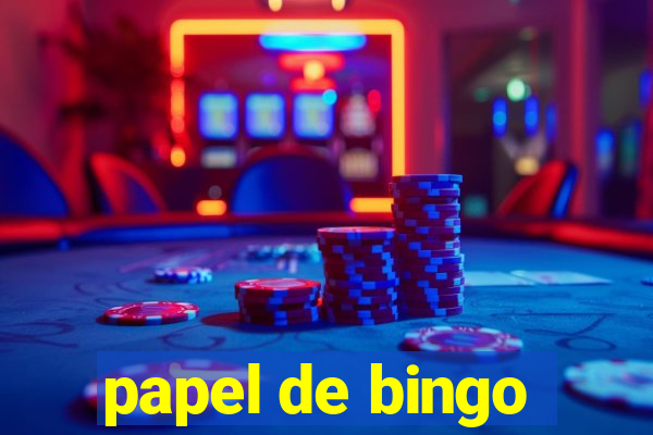 papel de bingo