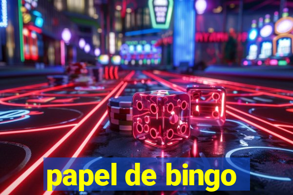 papel de bingo