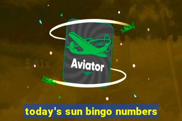 today's sun bingo numbers