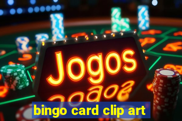 bingo card clip art