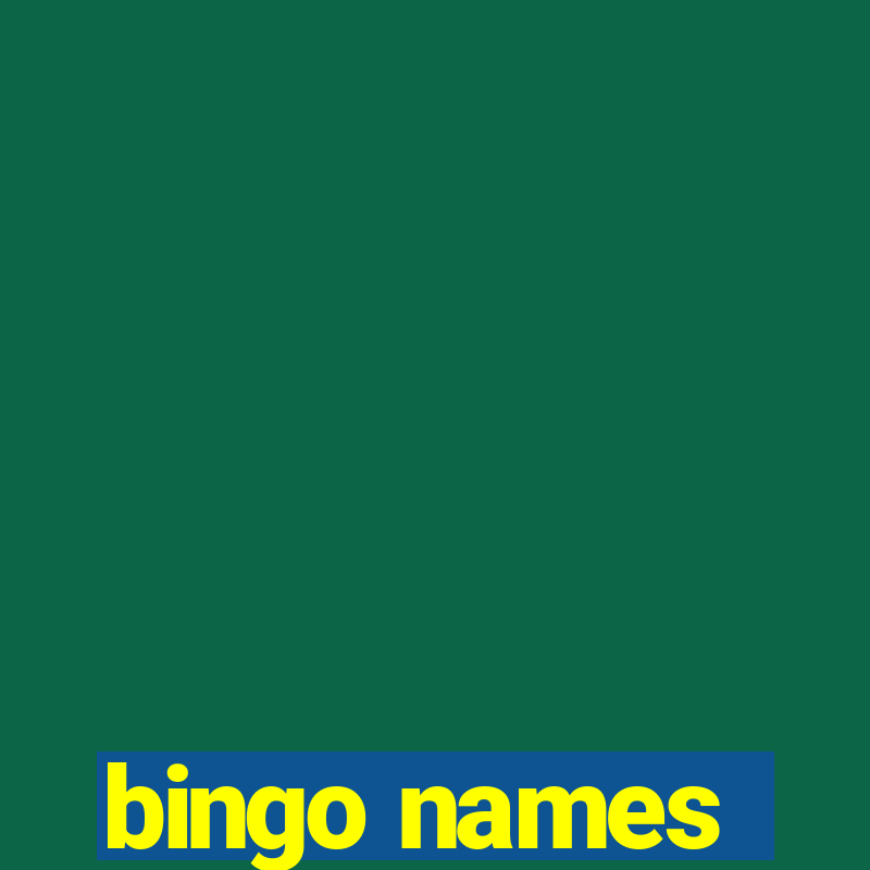 bingo names