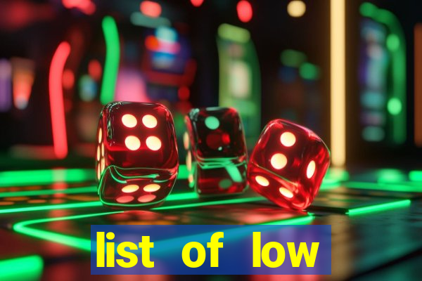 list of low variance slot machines