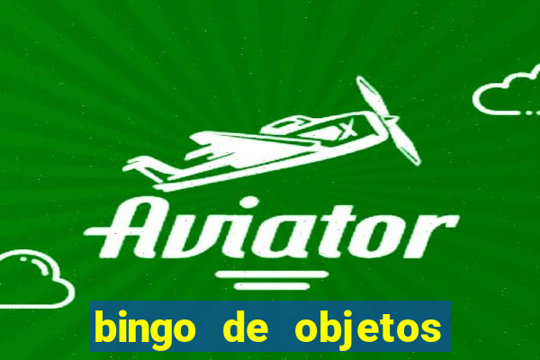 bingo de objetos para imprimir