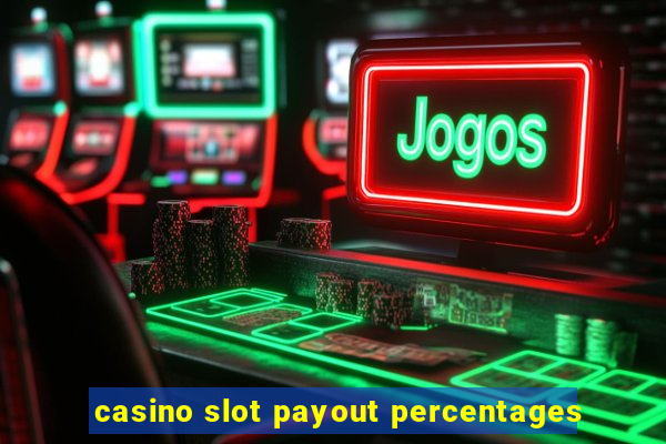 casino slot payout percentages