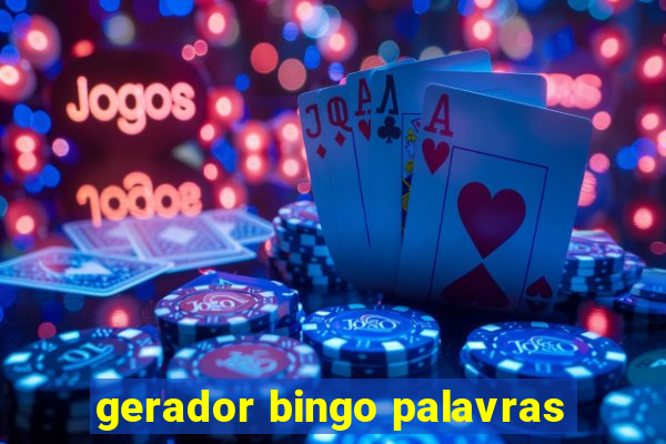 gerador bingo palavras