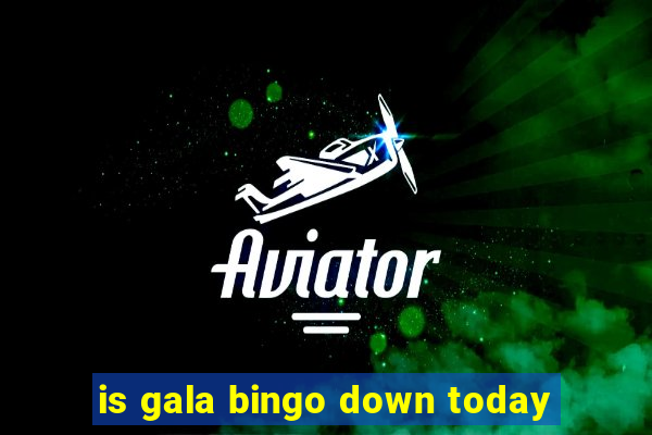 is gala bingo down today