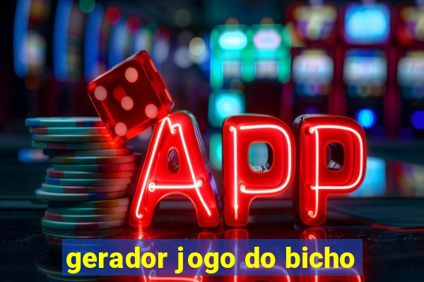 gerador jogo do bicho