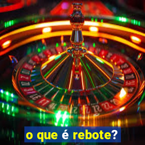 o que é rebote?