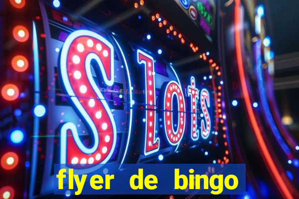 flyer de bingo para editar