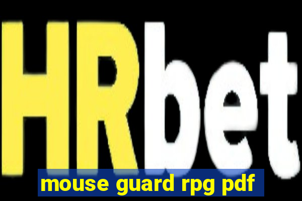 mouse guard rpg pdf