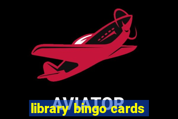 library bingo cards